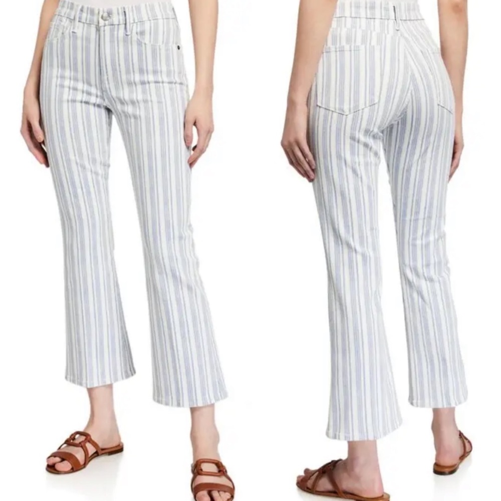 Frame Le Mini Boot Striped Jeans 26